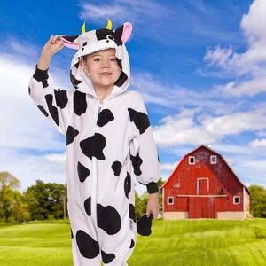 NWT Funziez Kids Unisex Cow Costume Pajamas